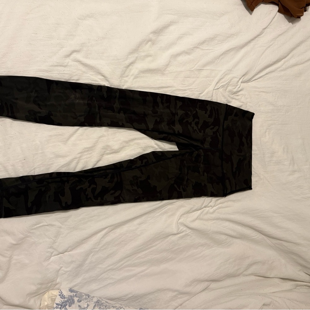 lululemon athletica Black Camouflage Leggings